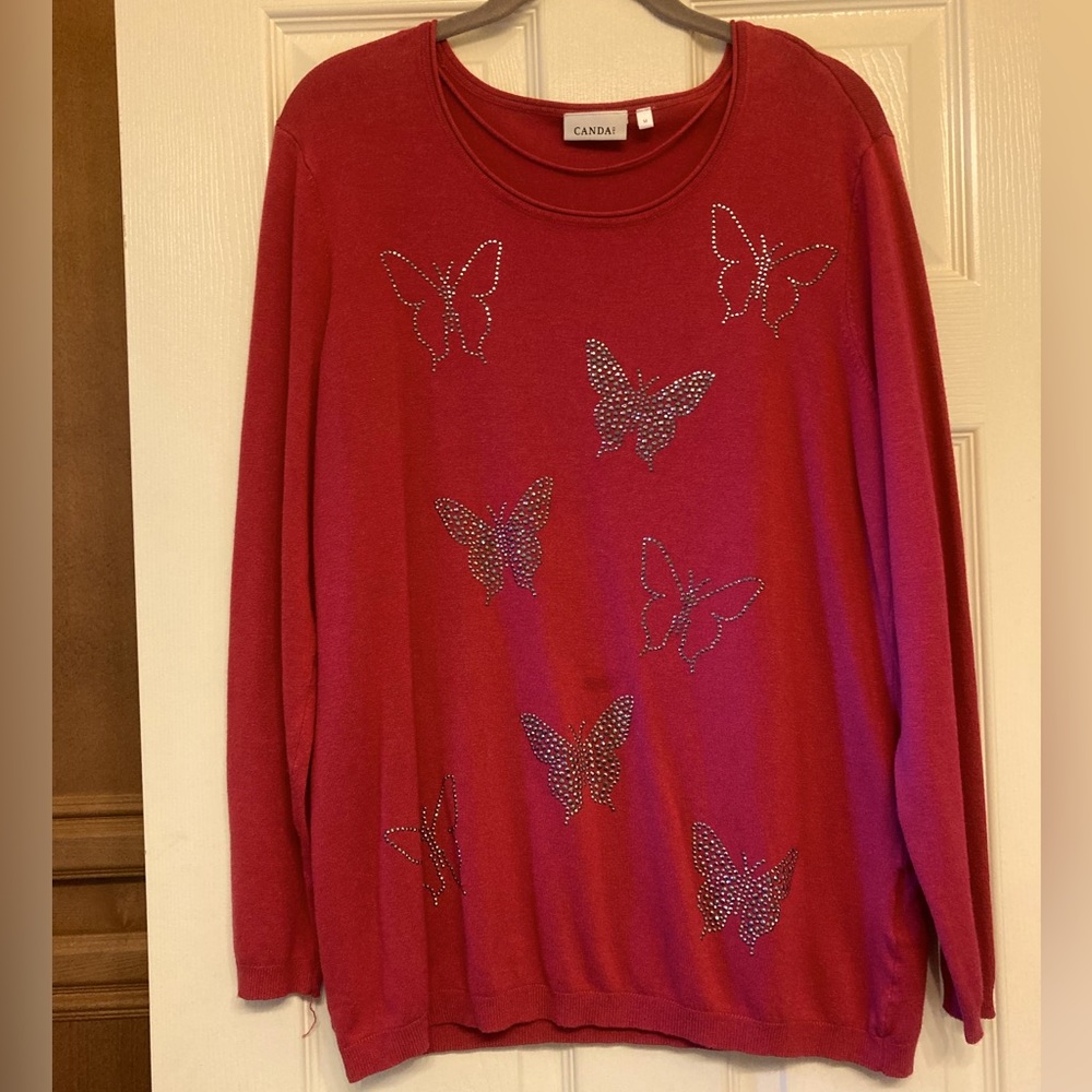 ⭐️Butterfly Sweater - Lightweight- Fuschia